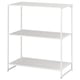 JOSTEIN Shelving unit, in/outdoor/metal white, 81x40x90 cm