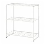 JOSTEIN Shelving unit, in/outdoor/wire white, 81x40x90 cm