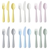 KALAS 18-piece cutlery set, mixed colours