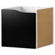 KALLAX Insert with door, wave shaped/blackboard surface, 33x33 cm
