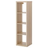 KALLAX Shelving unit, white stained oak effect, 42x147 cm