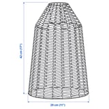 KAPPELAND Pendant lamp shade, rattan, 29 cm