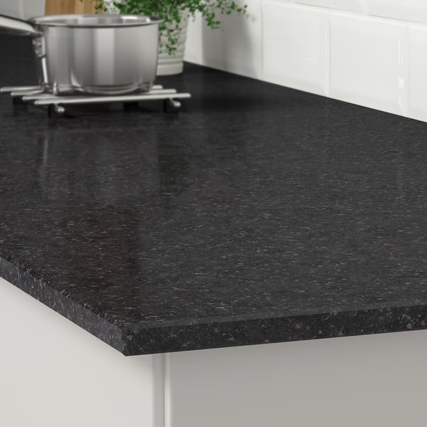 KASKER Custom made worktop, anthracite mineral effect/quartz, 1 m²x2.0 cm