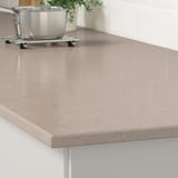 KASKER Custom made worktop, dark beige marble effect/quartz, 1 m²x2.0 cm