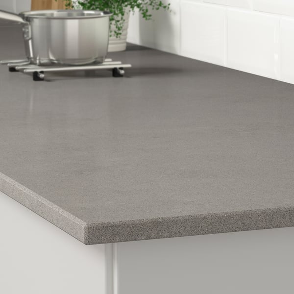 KASKER Custom made worktop, grey stone effect/quartz, 1 m²x2.0 cm