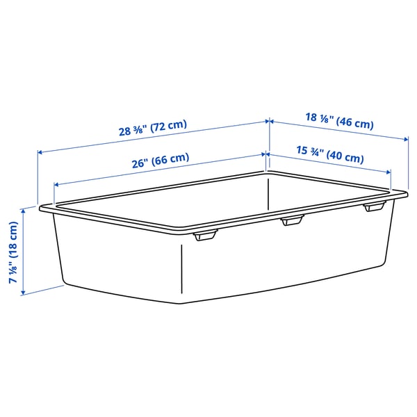 KILSVIKEN Inset sink, 1 bowl, white quartz composite, 72x46 cm