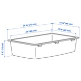 KILSVIKEN Inset sink, 1 bowl, white quartz composite, 72x46 cm