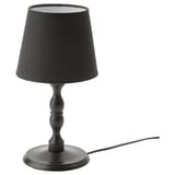 KINNAHULT Table lamp, black ash/black, 37 cm