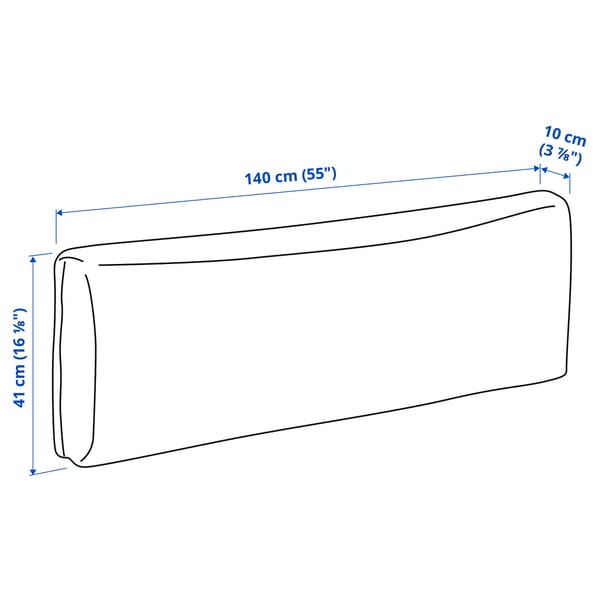 KLAGSHAMN Coussin dossier, Skiftebo gris foncé - IKEA Suisse