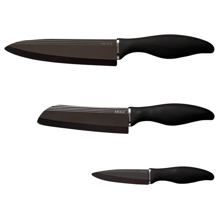 KNIVSKARP 3piece knife set IKEA