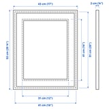 KNOPPÄNG Frame, white, 41x51 cm