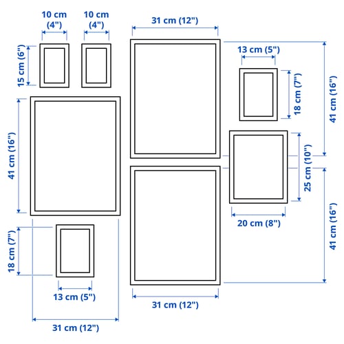 Illustration with measurements for the product: KNOPPÄNG.