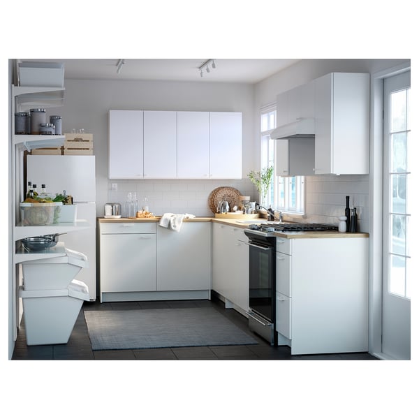 Knoxhult Base Cabinet With Doors And Drawer White 121 9x61 0x91 4 Cm Ikea