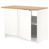 KNOXHULT Corner base cabinet, white, 112x61x91 cm