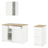 KNOXHULT Kitchen, white frame, 236.2x61.0x223.5 cm