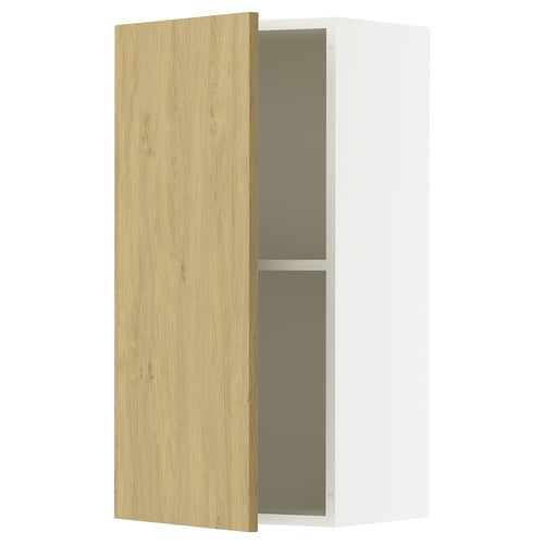 KNOXHULT light oak cabinet, sleek white storage.