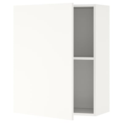 KNOXHULT Wall cabinet with door, white, 61.0x30.5x76.2 cm