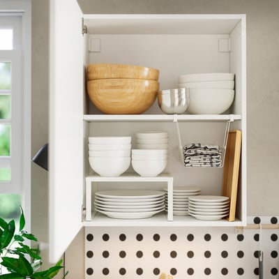 KNOXHULT Wall cabinet with door, white, 61.0x30.5x76.2 cm