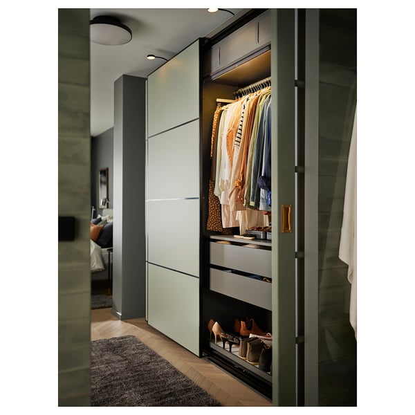 KÖLVATTEN LED lighting with sensor, white/battery-operated, 28 "