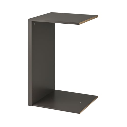 KOMPLEMENT black wardrobe partition, paper foil, rectangular.