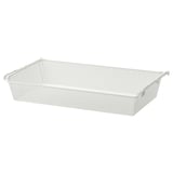 KOMPLEMENT Metal basket with pull-out rail, white, 100x58 cm