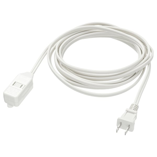 KOPPLA Extension cord, unearthed white, 3.6 m