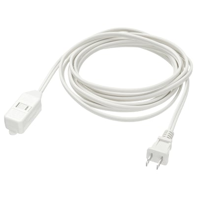 KOPPLA Extension cord, unearthed white, 3.6 m