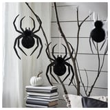 KUSTFYR Hanging decoration, spider black, 35 cm