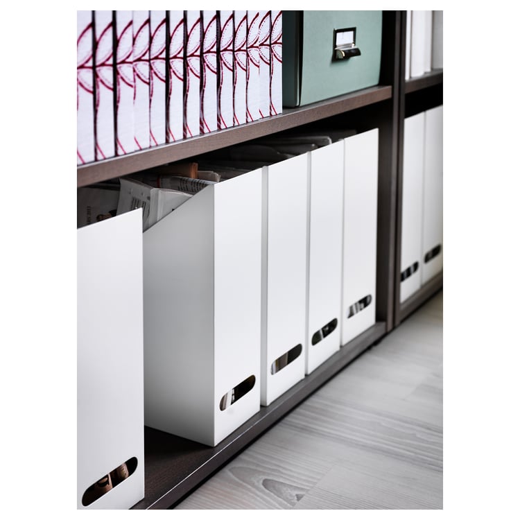 KVISSLE Magazine file set of 2, white IKEA