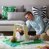 LEKA Baby gym, birch plywood/multicolour