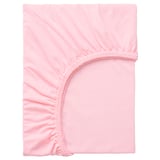 LEN Fitted sheet, pink, 97x120 cm