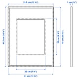 LOMVIKEN Frame, black, 31x41 cm