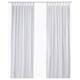 MATILDA Sheer curtains, 1 pair, white/with tab top, 140x250 cm