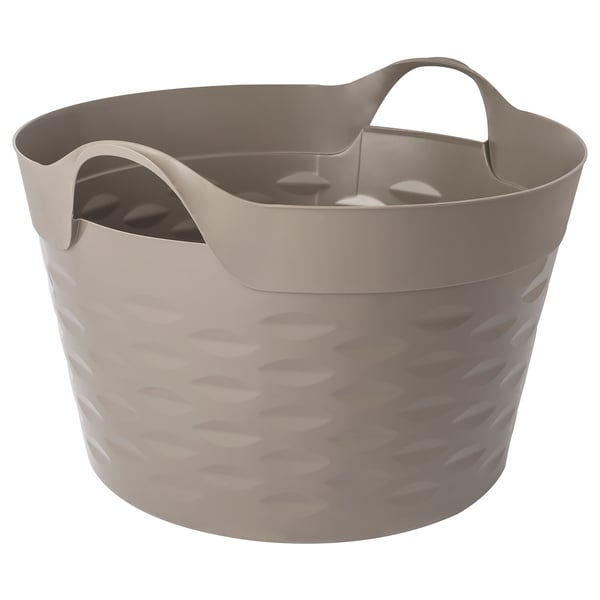 MATKÄLLARE Basket, plastic grey, 30 l