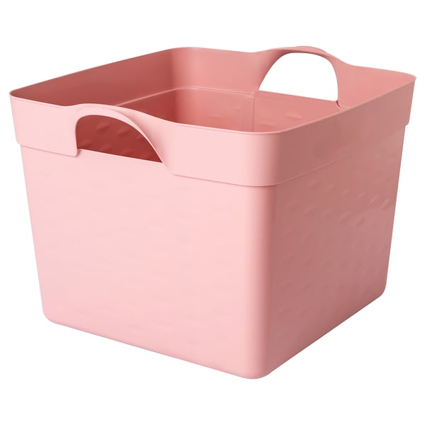 MATKÄLLARE Basket, plastic pink, 22 l