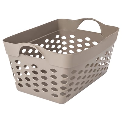 MATKÄLLARE Laundry basket, plastic grey, 22 l