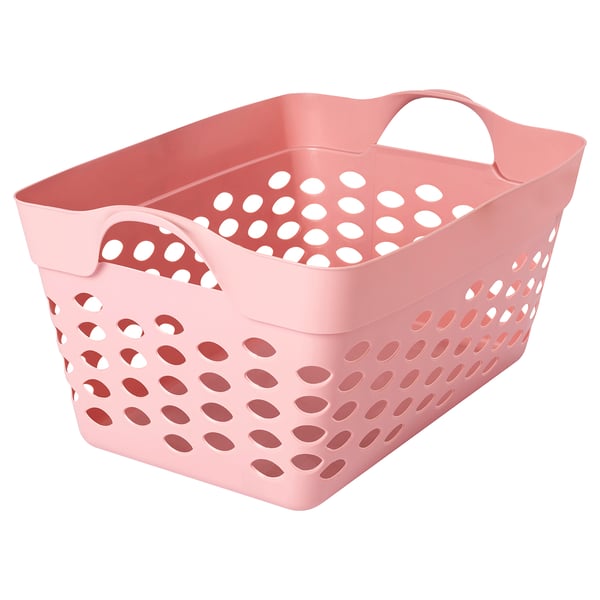 MATKÄLLARE Laundry basket, plastic pink, 22 l