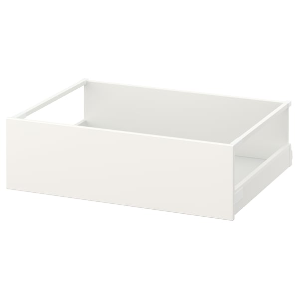 MAXIMERA: white drawer unit, rectangular, with smooth edges. Made from steel and particleboard.