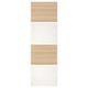 Option: MEHAMN 4 panels for sliding door frame, white stained oak effect/white, 75x236 cm