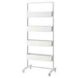 MITTZON Frame with castors/container, white, 85x205 cm