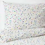 MÖJLIGHET Duvet cover and pillowcase, white/mosaic patterned, Twin