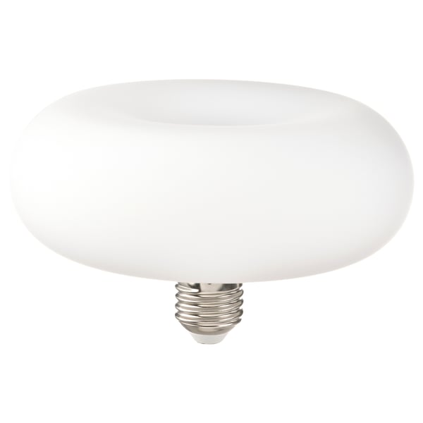 MOLNART LED bulb E26 120 lumen, donut-shaped opal white, 2400 K 150 mm