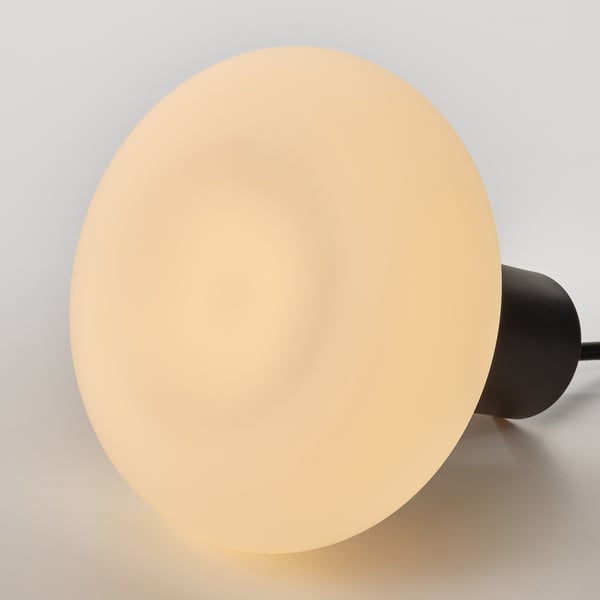 MOLNART LED bulb E26 120 lumen, donut-shaped opal white, 2400 K 150 mm