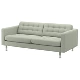 MORABO 3-seat sofa, Gunnared light green/metal