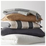 MYRULL Throw, light grey, 130x170 cm