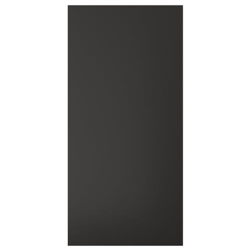 Black matt NICKEBO cabinet with sleek, rectangular design.