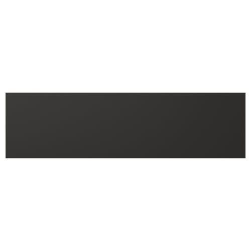 Black rectangular panel, modern sleek design, made from recycled materials.