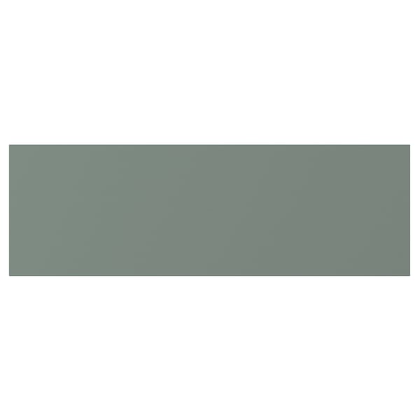 NICKEBO Drawer front, matt grey-green, 38x13 cm
