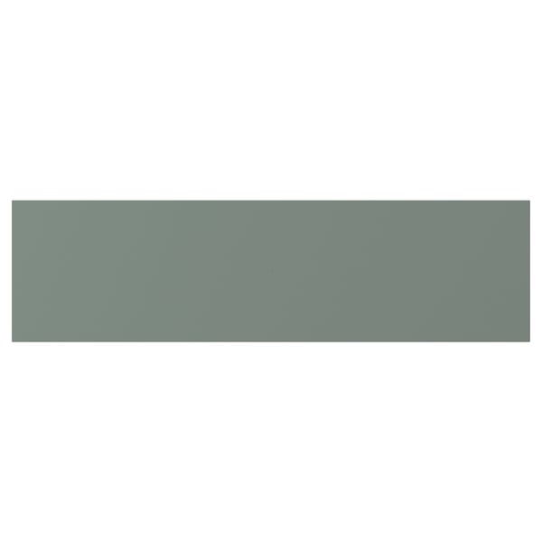 NICKEBO Drawer front, matt grey-green, 46x13 cm