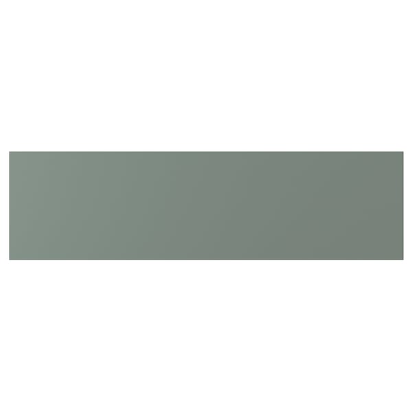 NICKEBO Drawer front, matt grey-green, 91x25 cm